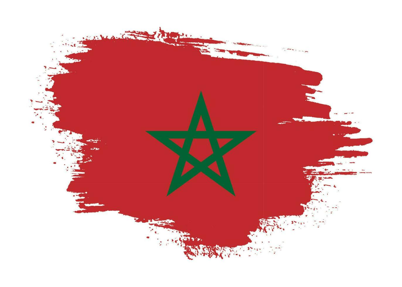 Morocco grunge texture abstract flag vector