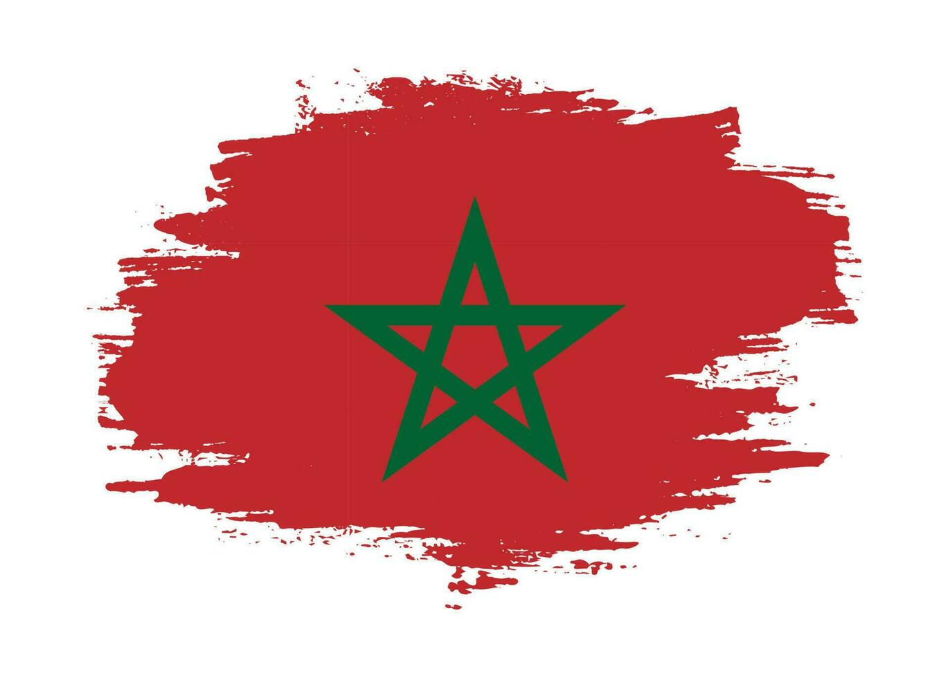 Abstract  Morocco grunge flag vector