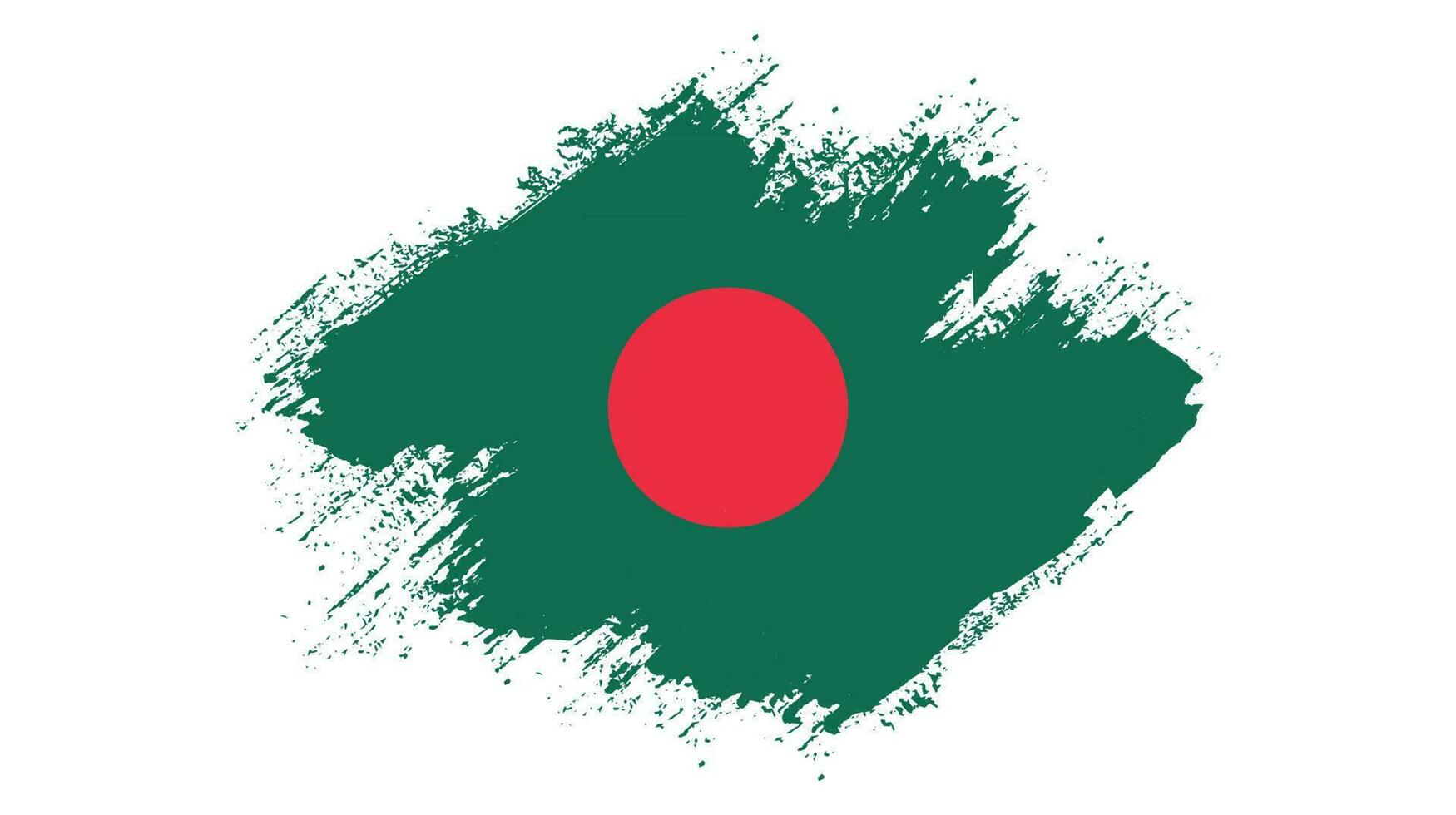 bandera de textura grunge de bangladesh vector