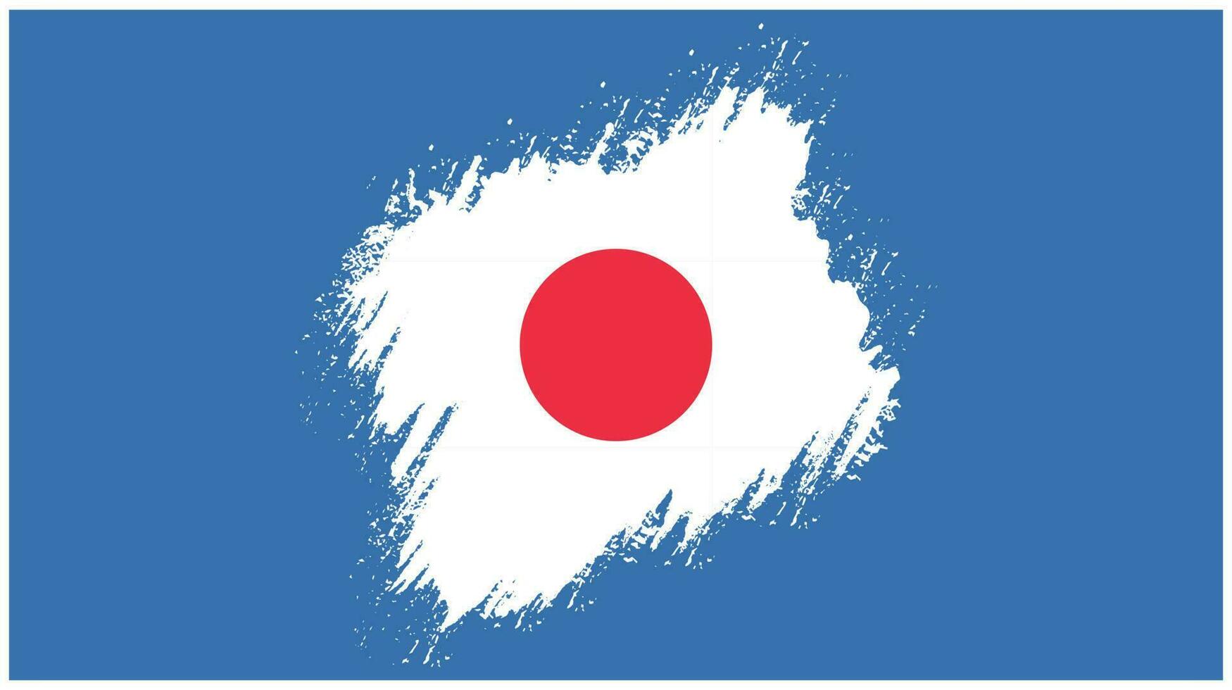 Japan grunge texture flag vector