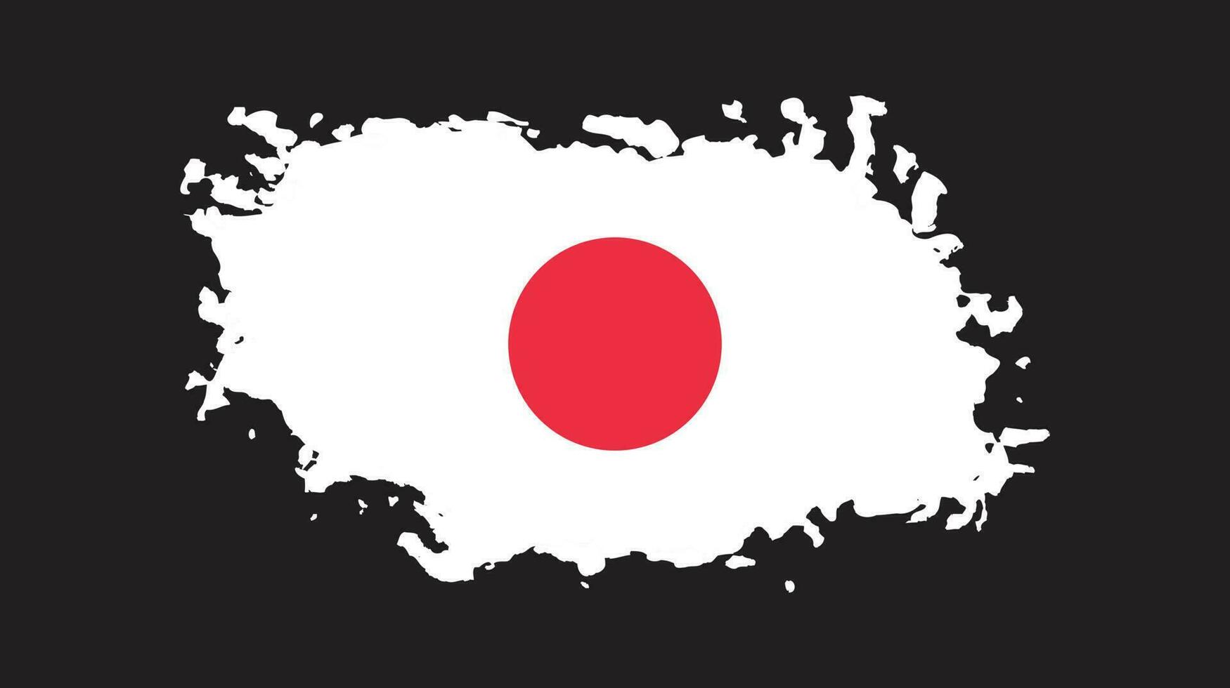 Texture effect Japan flag vector