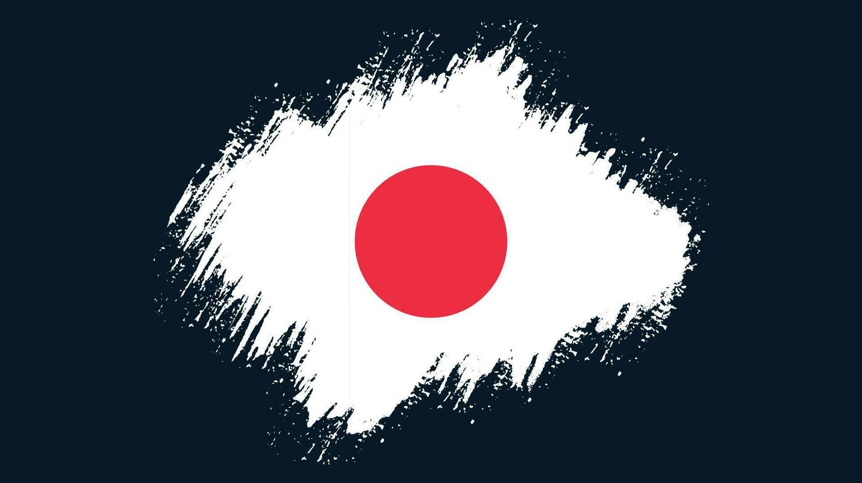 Isolated brush stroke Japan flag vector