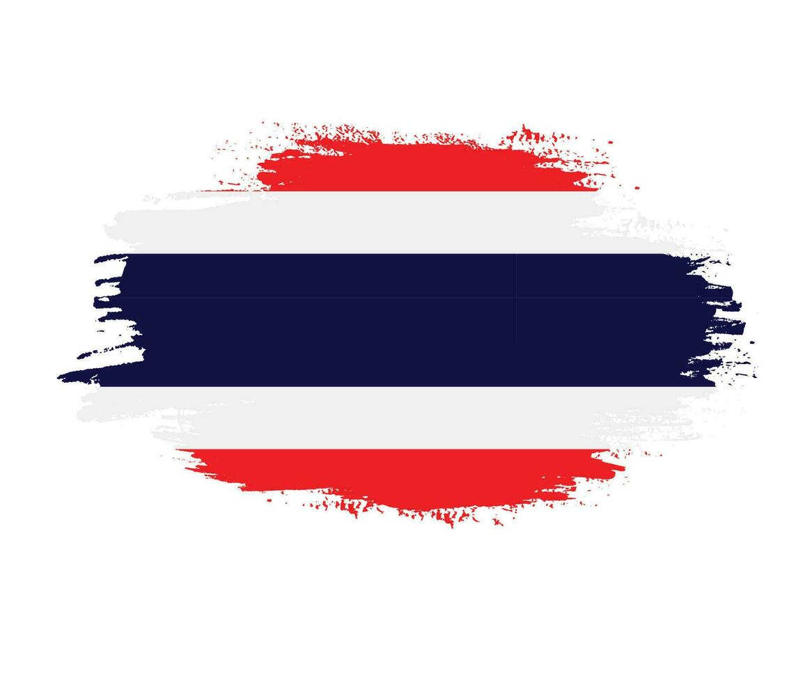 Thailand grunge texture abstract flag vector