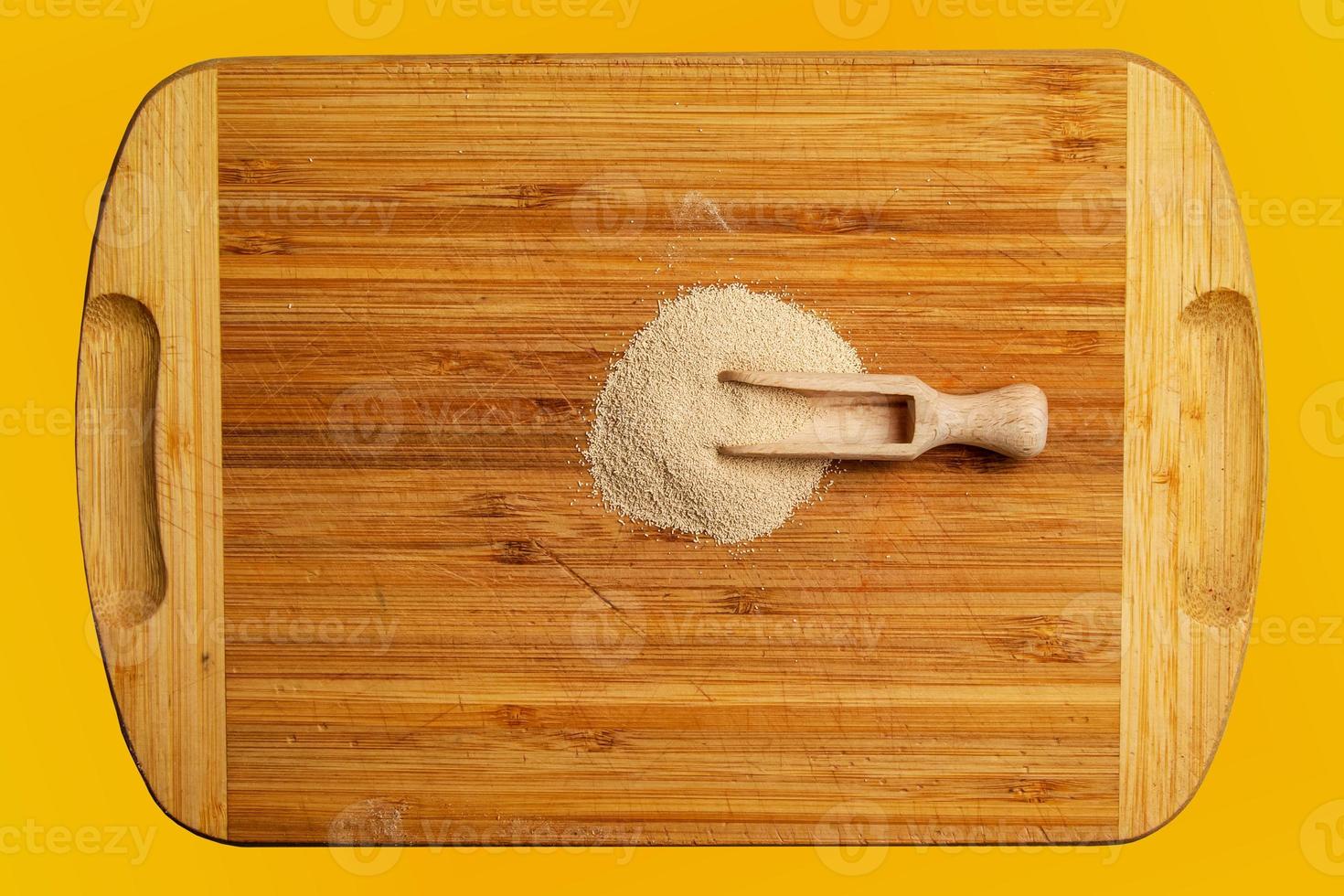 Dry yeast background for use as a background image or texture. photo