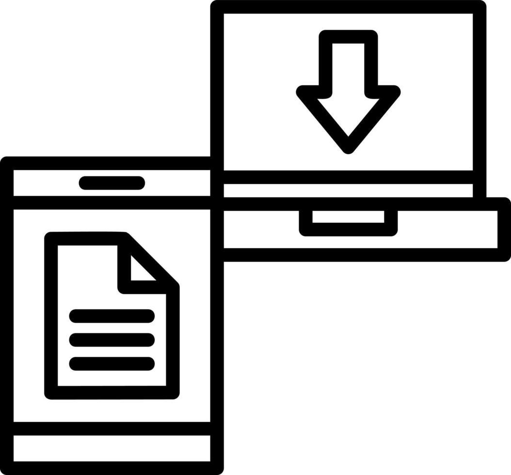 File Transfer Vector Icon Design