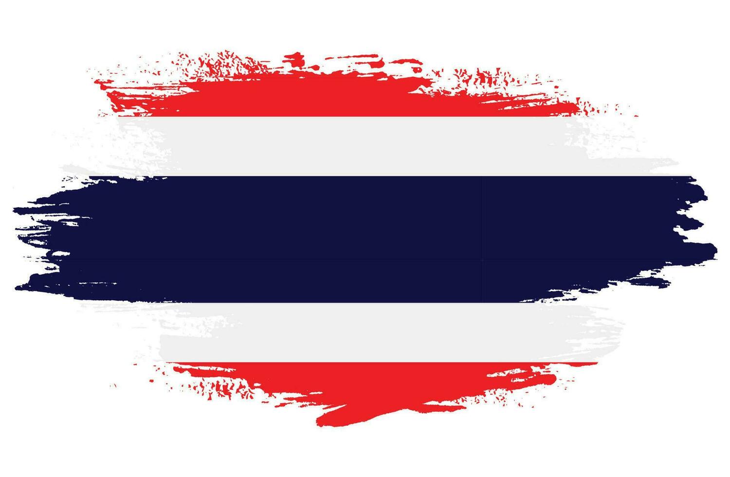 Isolated brush stroke Thailand flag vector