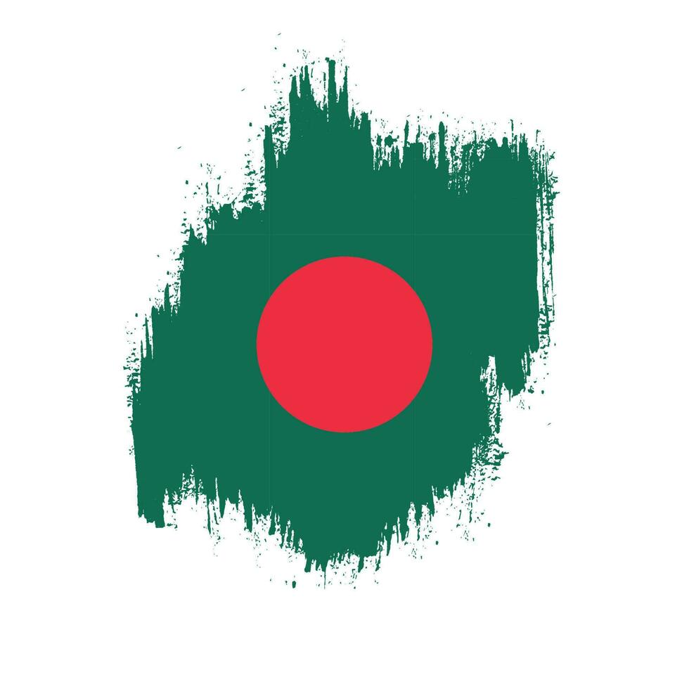 Abstract  Bangladesh grunge flag vector