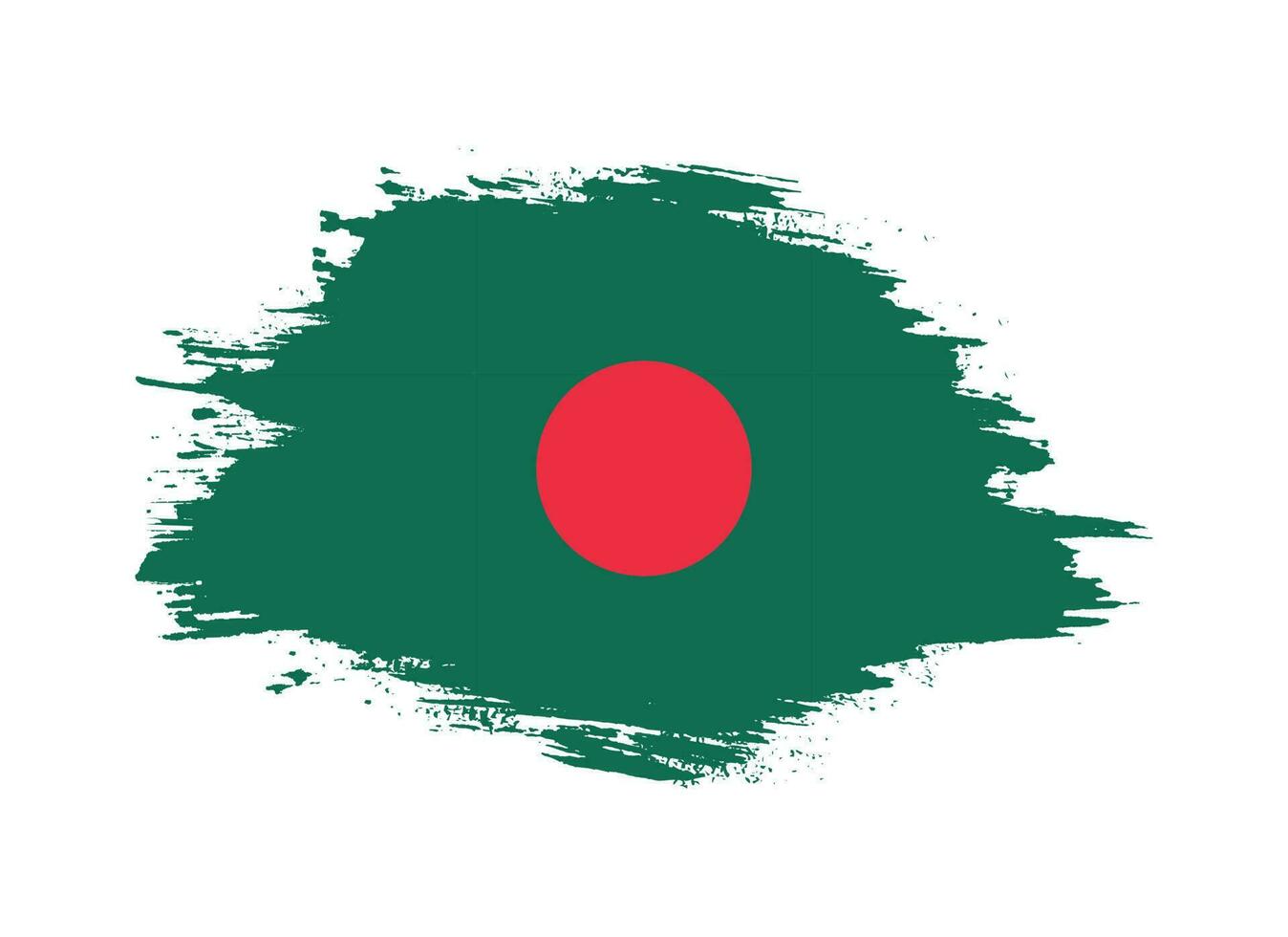 Bangladesh paintbrush frame flag vector