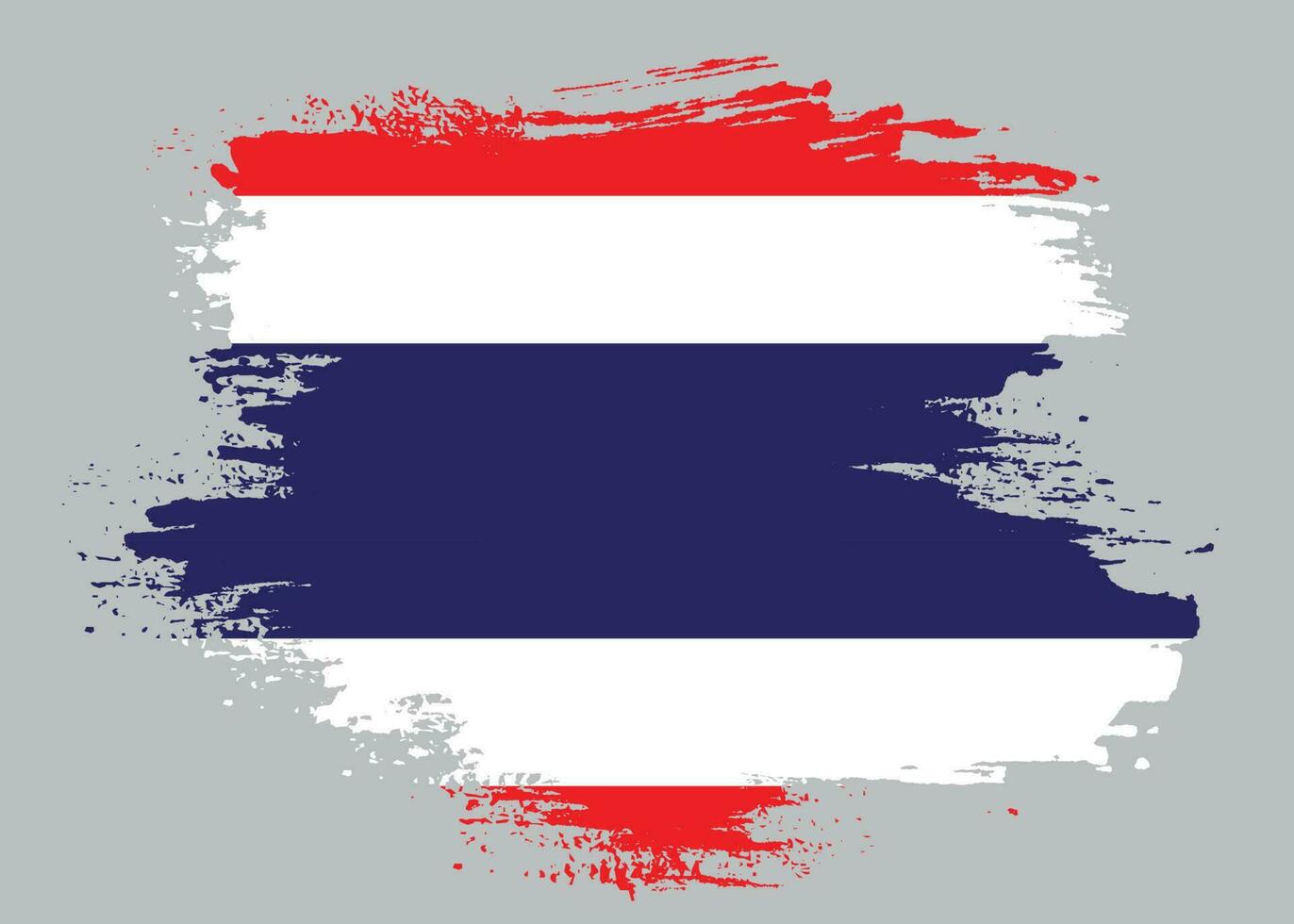 Professional brush effect Thailand flag vector