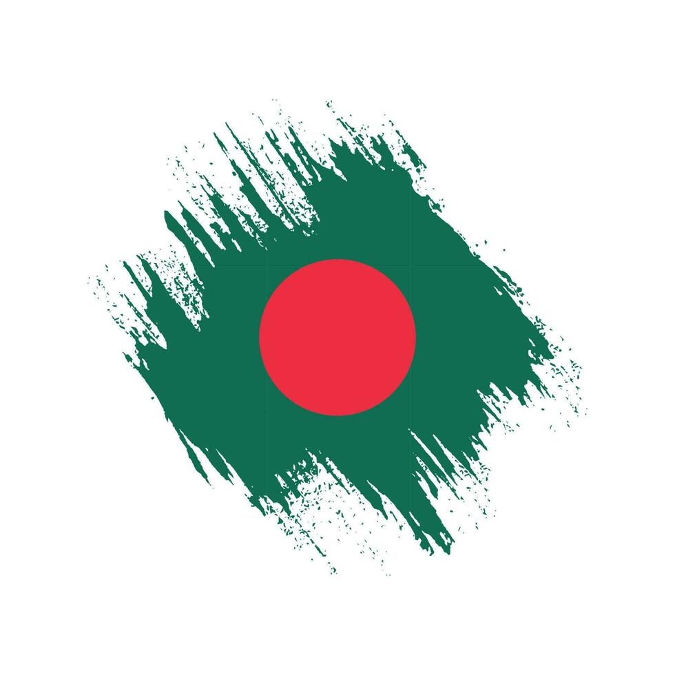 New distressed Bangladesh grunge flag vector