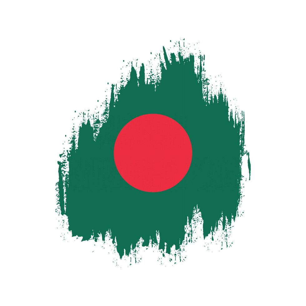 nueva textura grunge creativa bandera de bangladesh vector