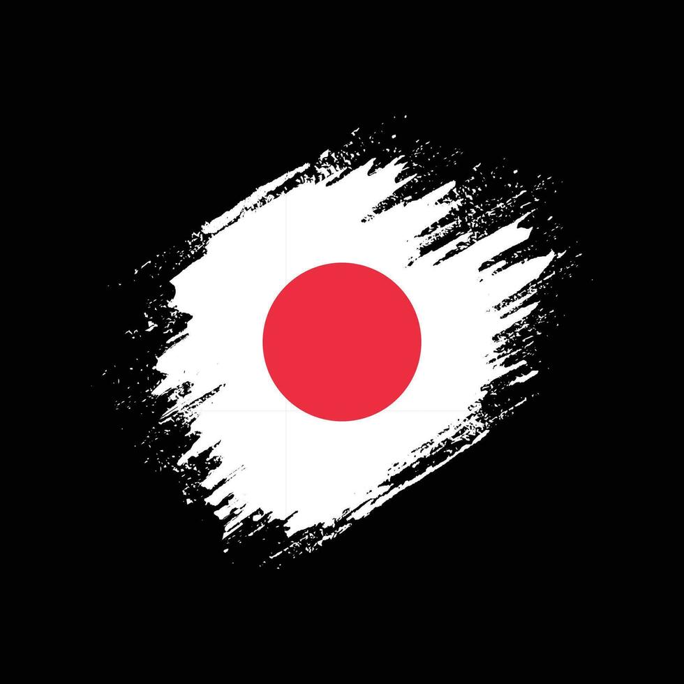 Japan splash flag vector
