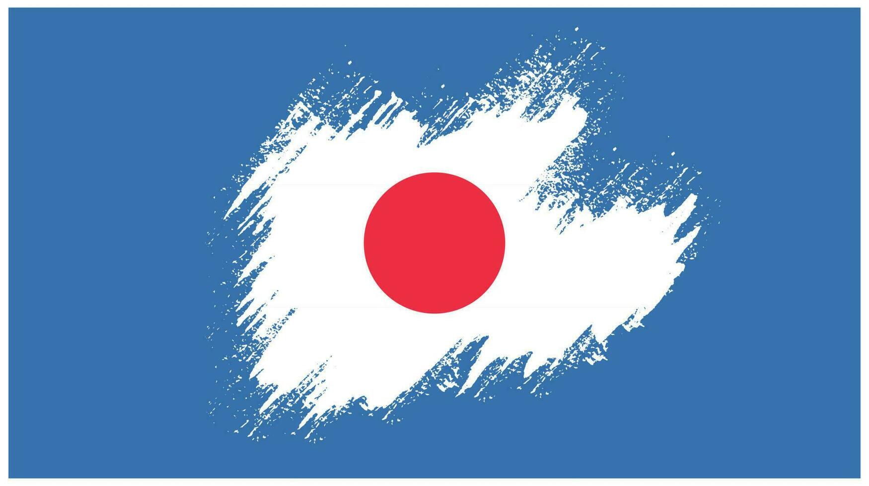 Creative Japan grunge flag vector