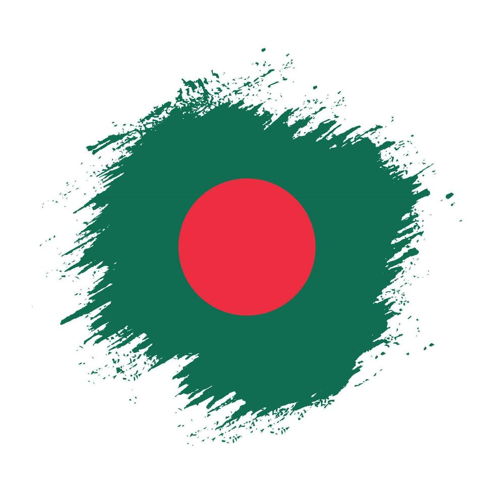 Distressed abstract Bangladesh flag vector