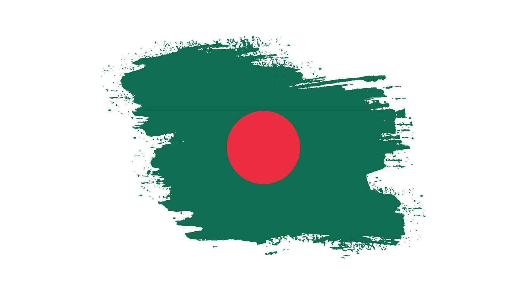 Creative Bangladesh grunge texture flag vector