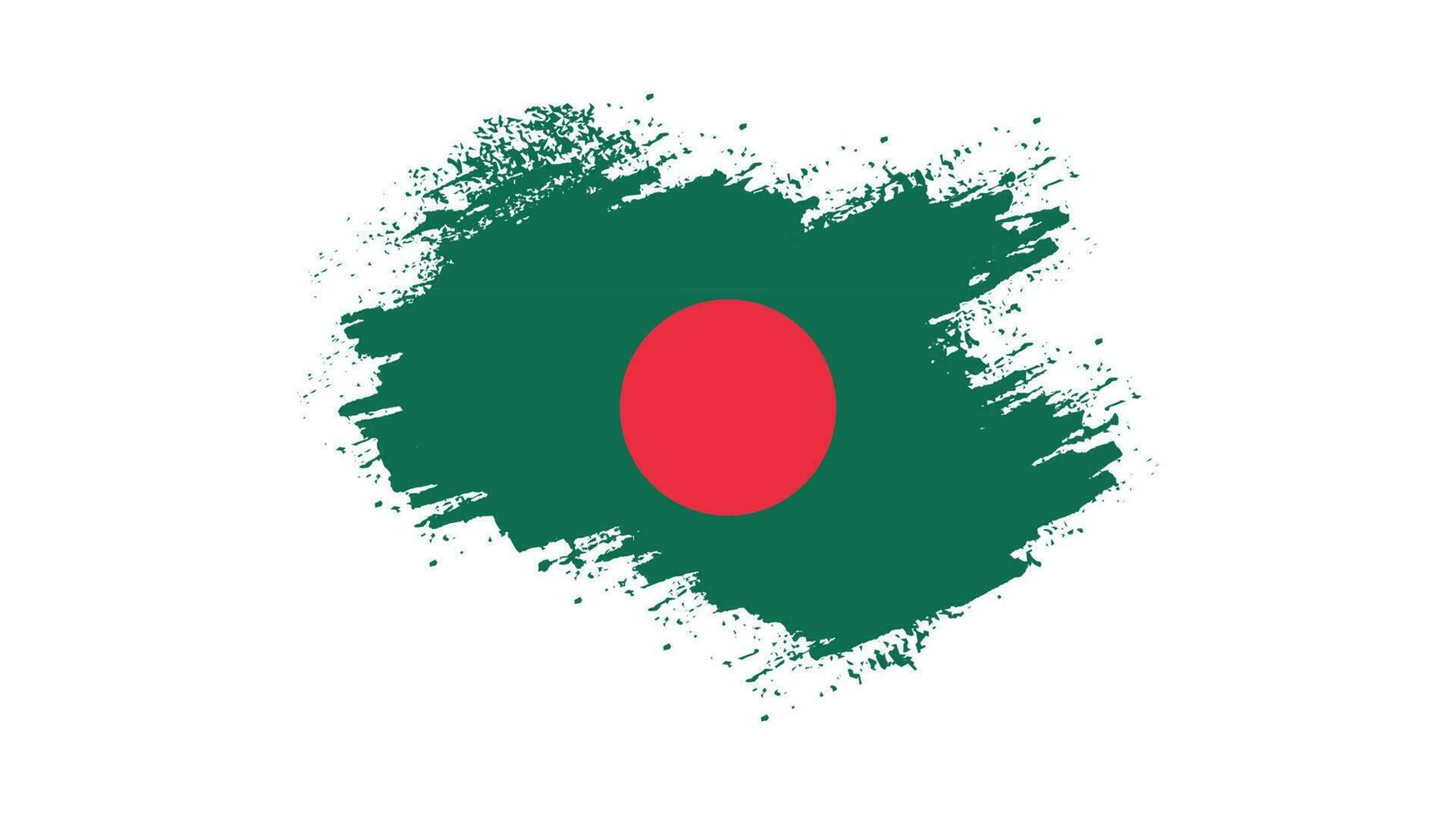 Brush frame Bangladesh flag vector