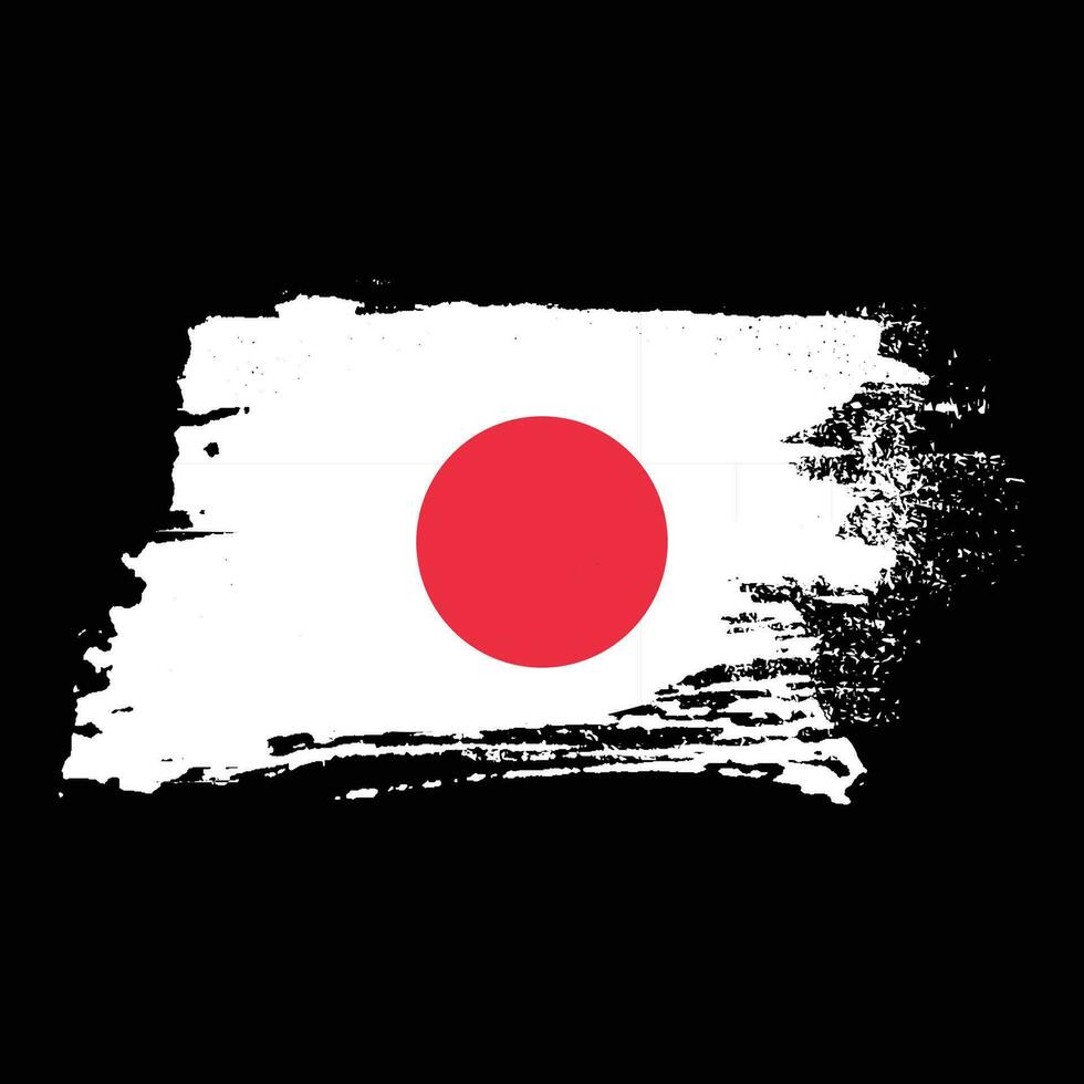 diseño abstracto colorido de la bandera de japón vector