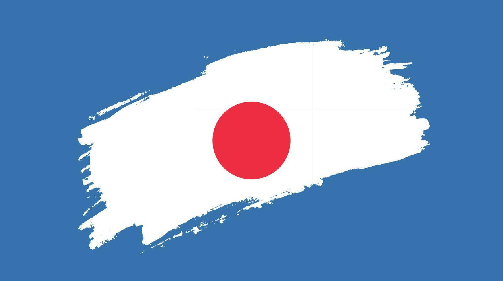 Texture effect Japan vintage flag vector