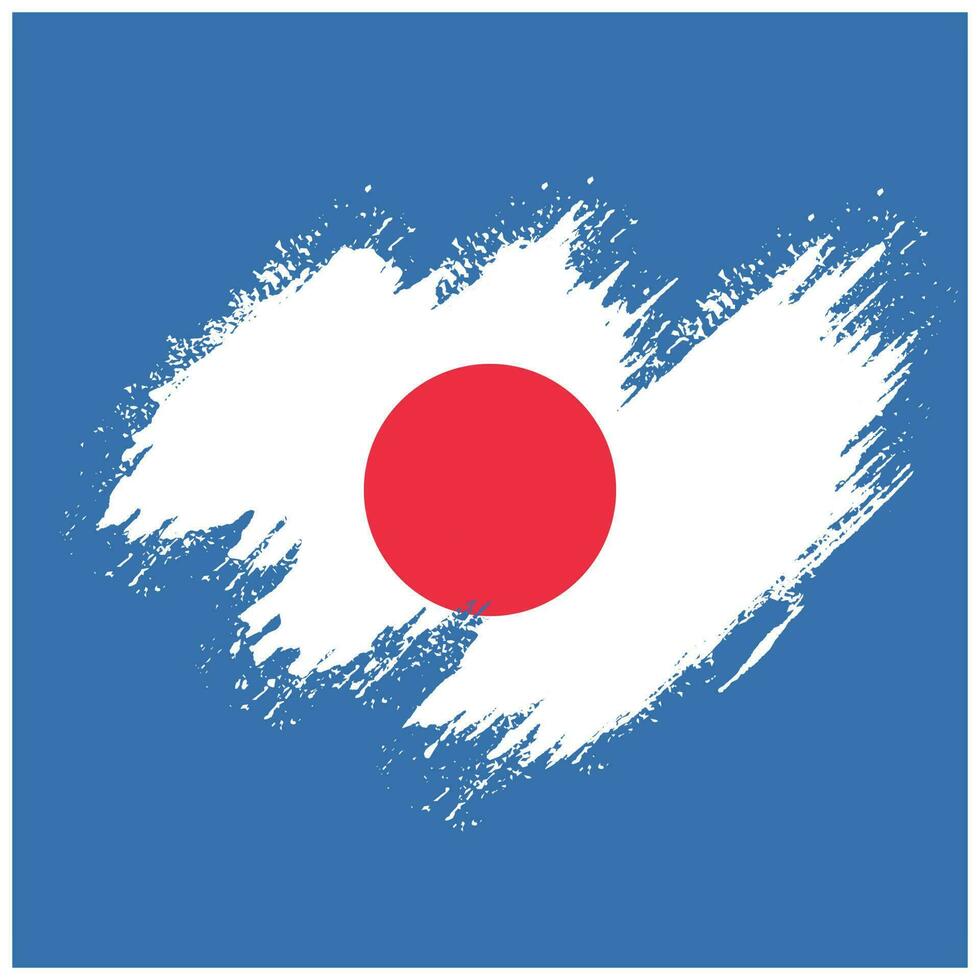 Japan grungy flag vector