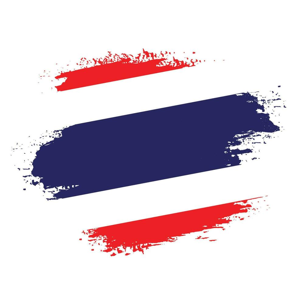 New Thailand grungy flag vector