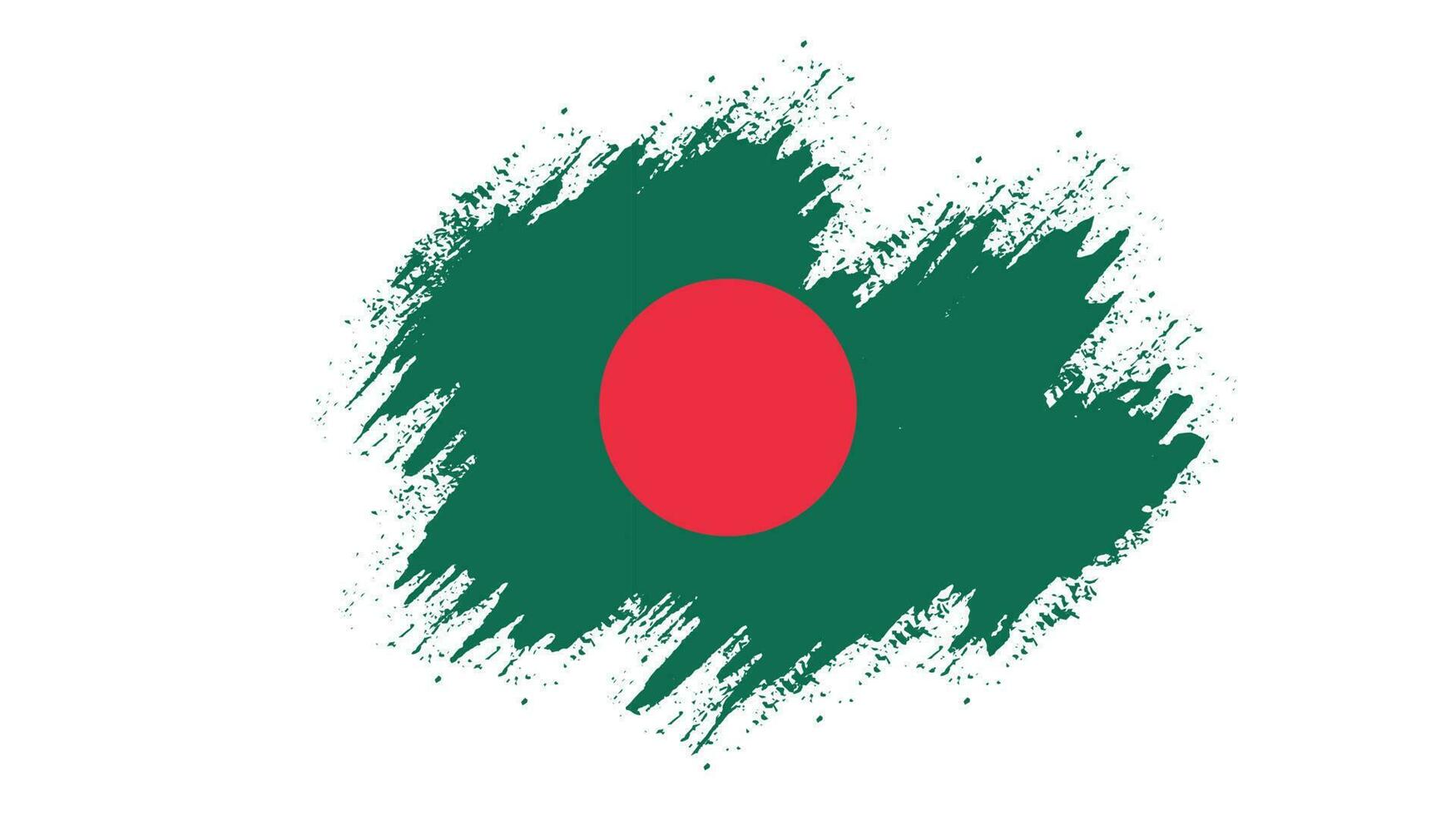 bangladesh cepillo grunge bandera vector