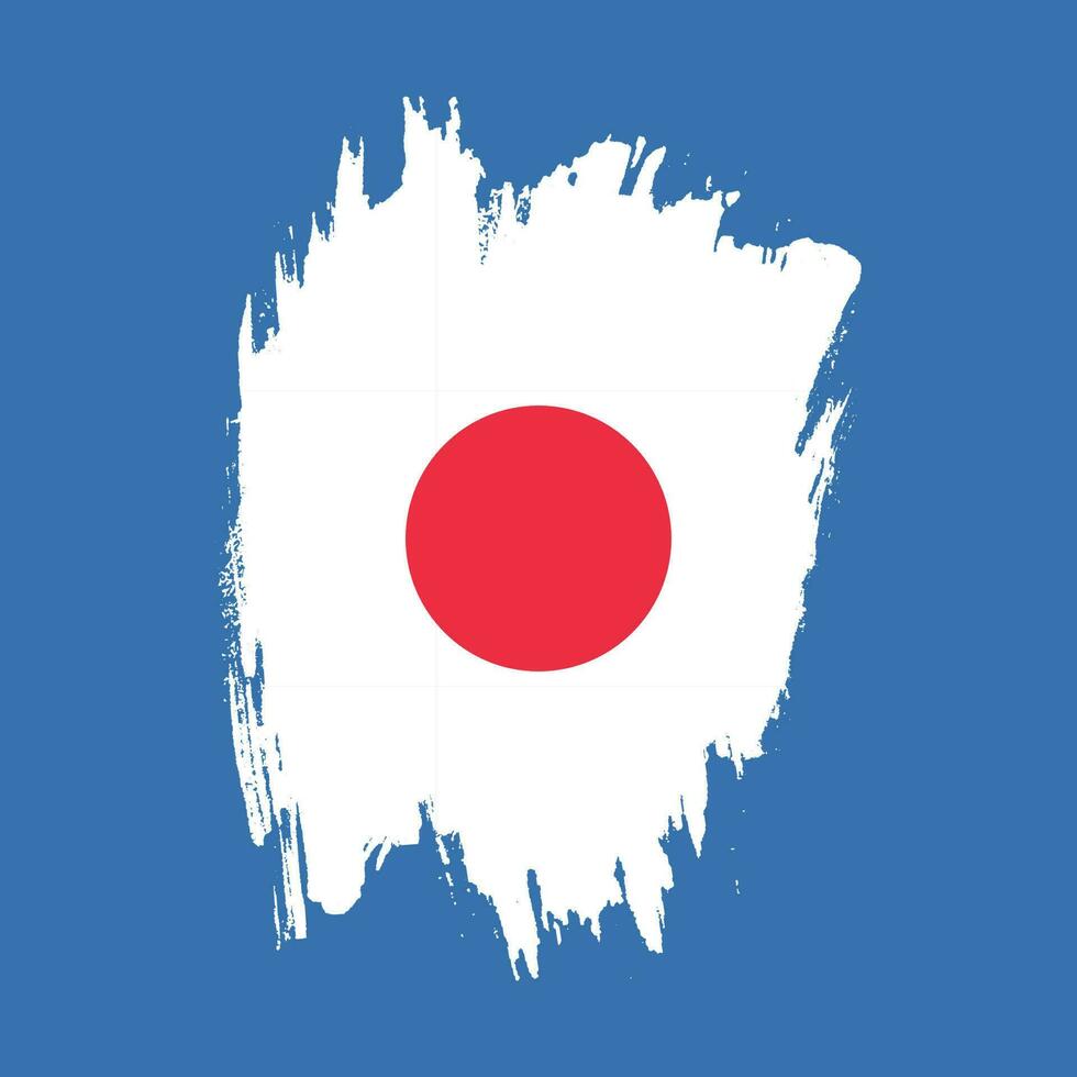 Vintage style Japan flag vector design