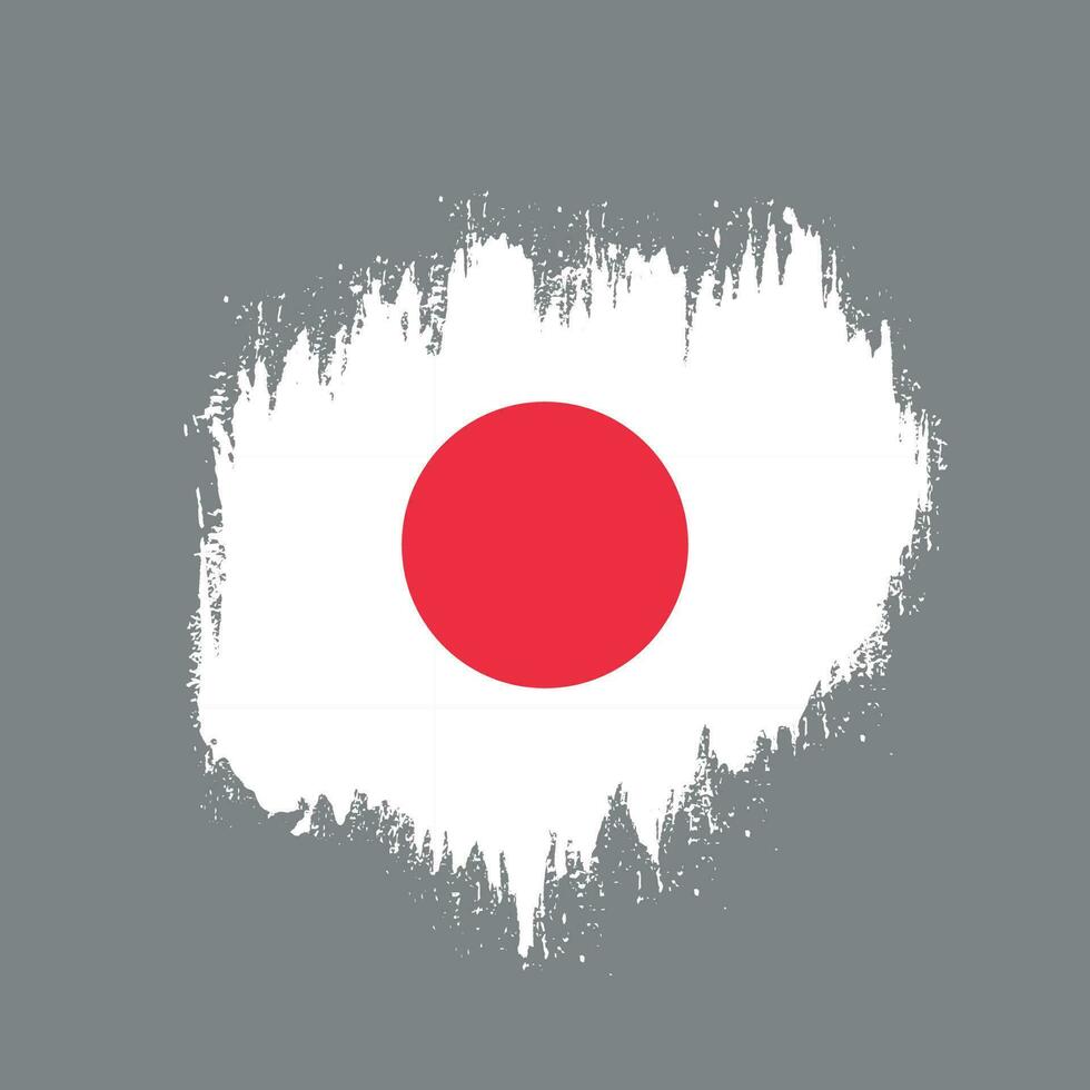 Colorful Japan grunge flag vector