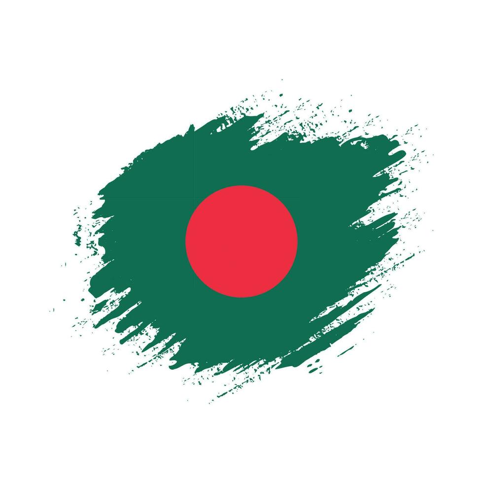 Bangladesh splash flag vector