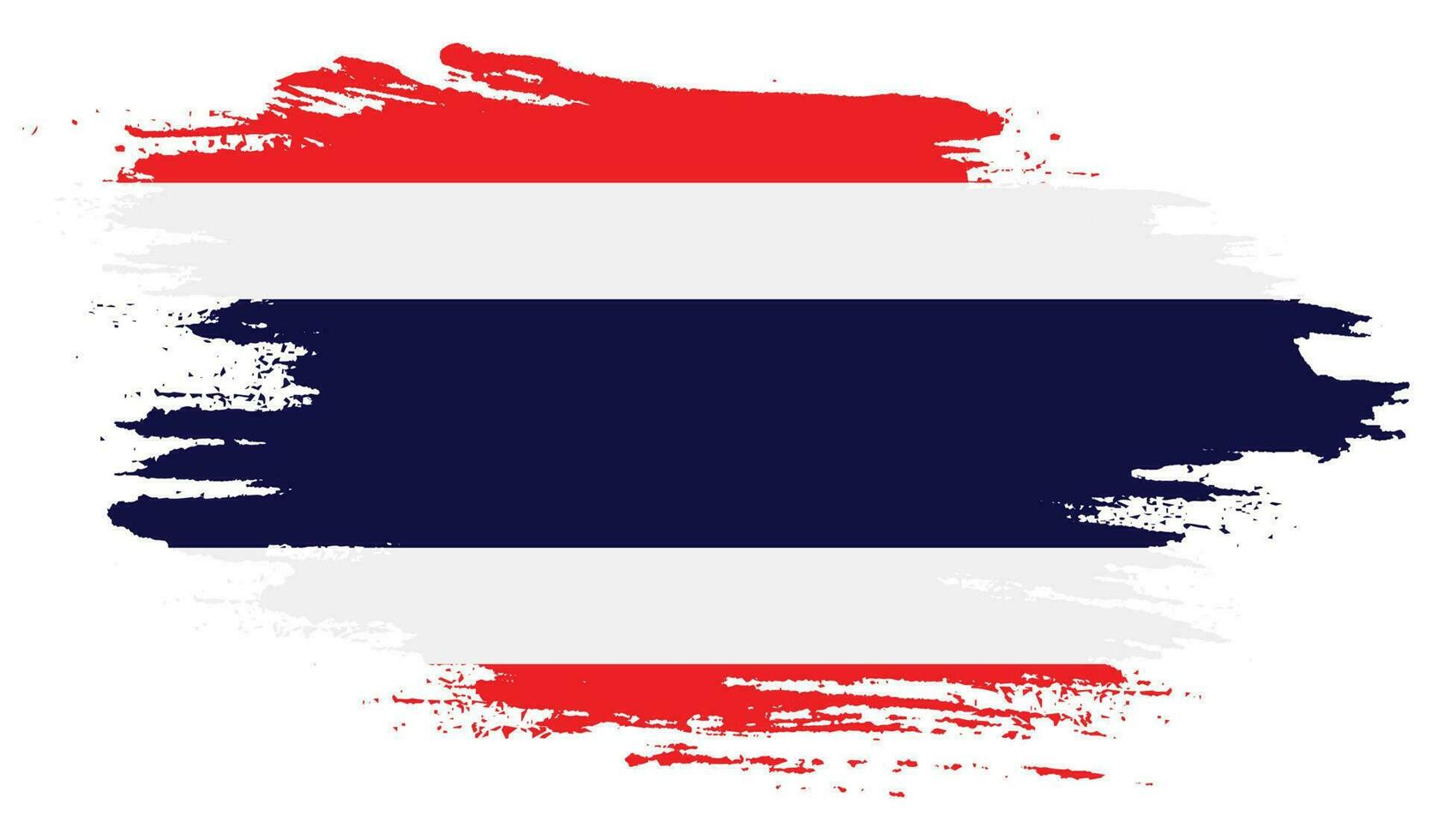 Splatter brush stroke Thailand flag vector