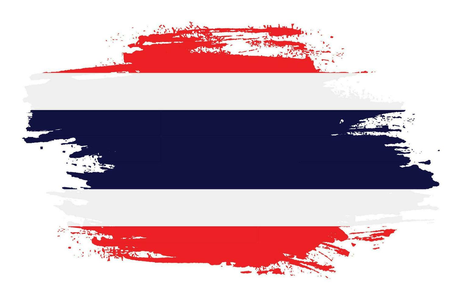Isolated brush stroke Thailand flag vector