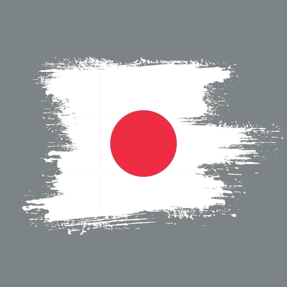 nuevo grunge textura japón bandera vector