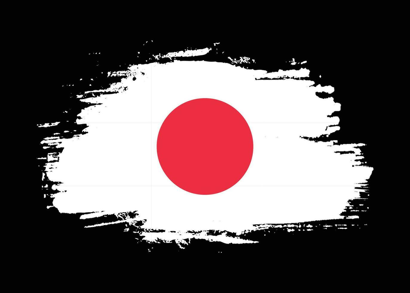 Distressed Japan grunge texture flag vector