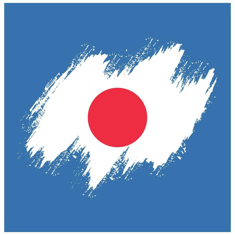 Japan grungy flag vector