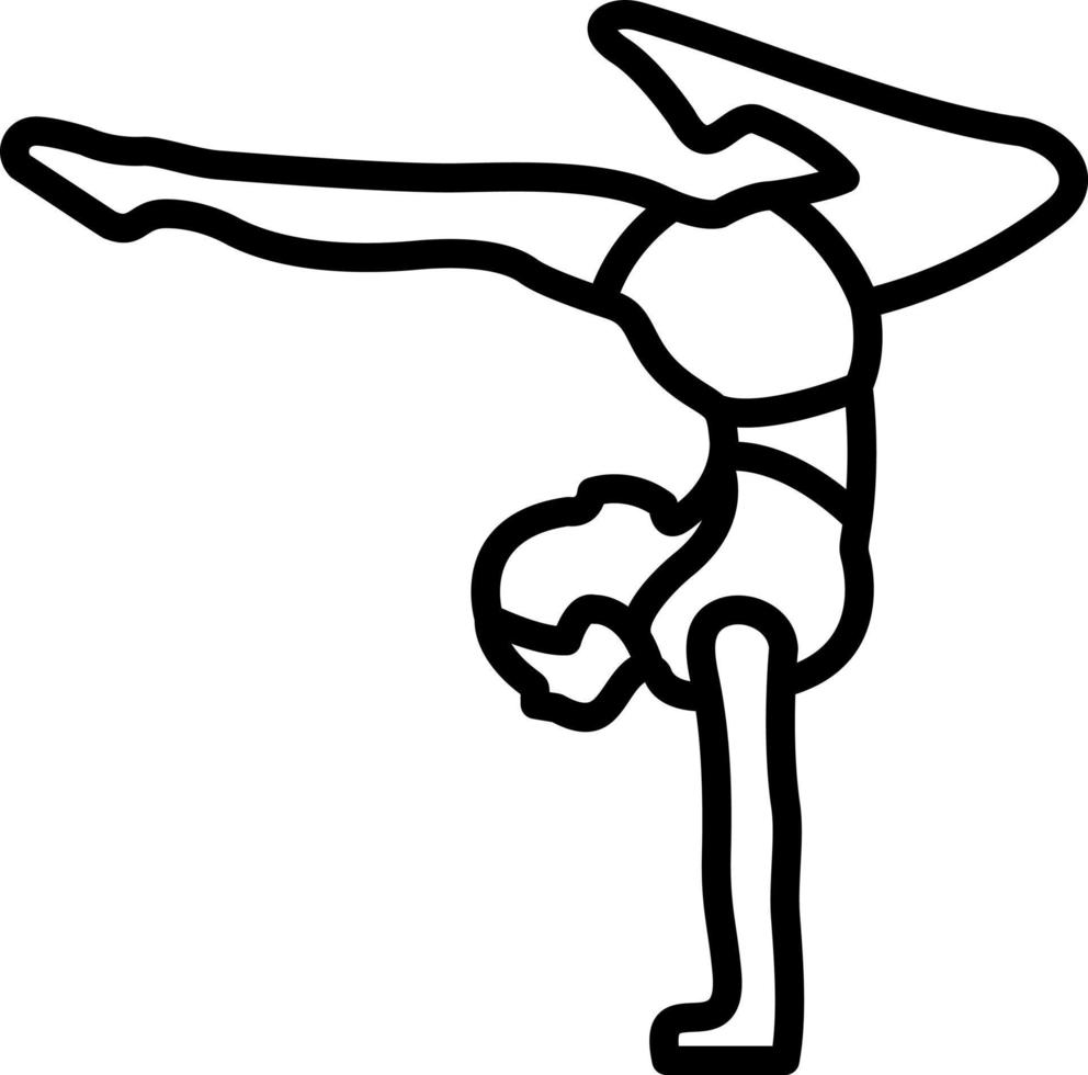 Acrobatic Vector Icon Design