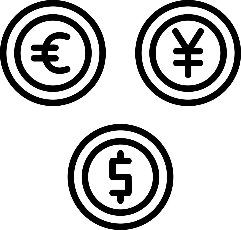 diseño de icono de vector de moneda