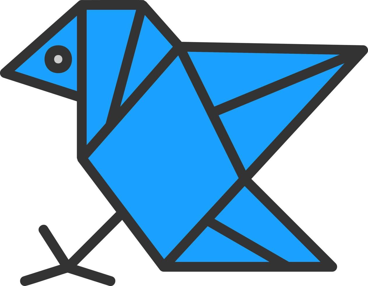 Origami Vector Icon Design