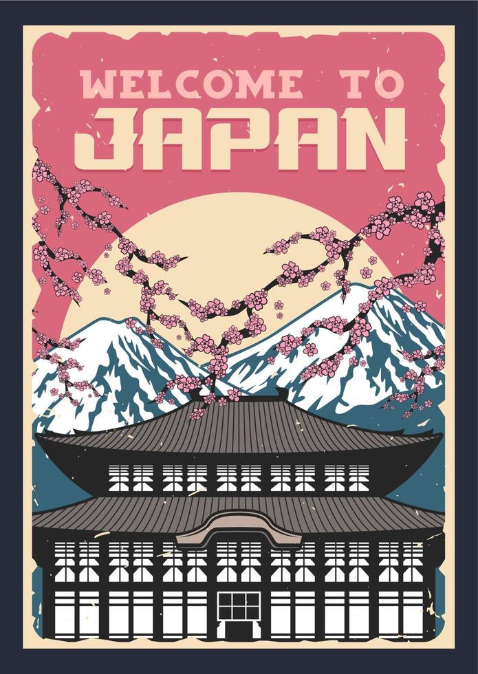 Japanese culture, nature and traditions vector