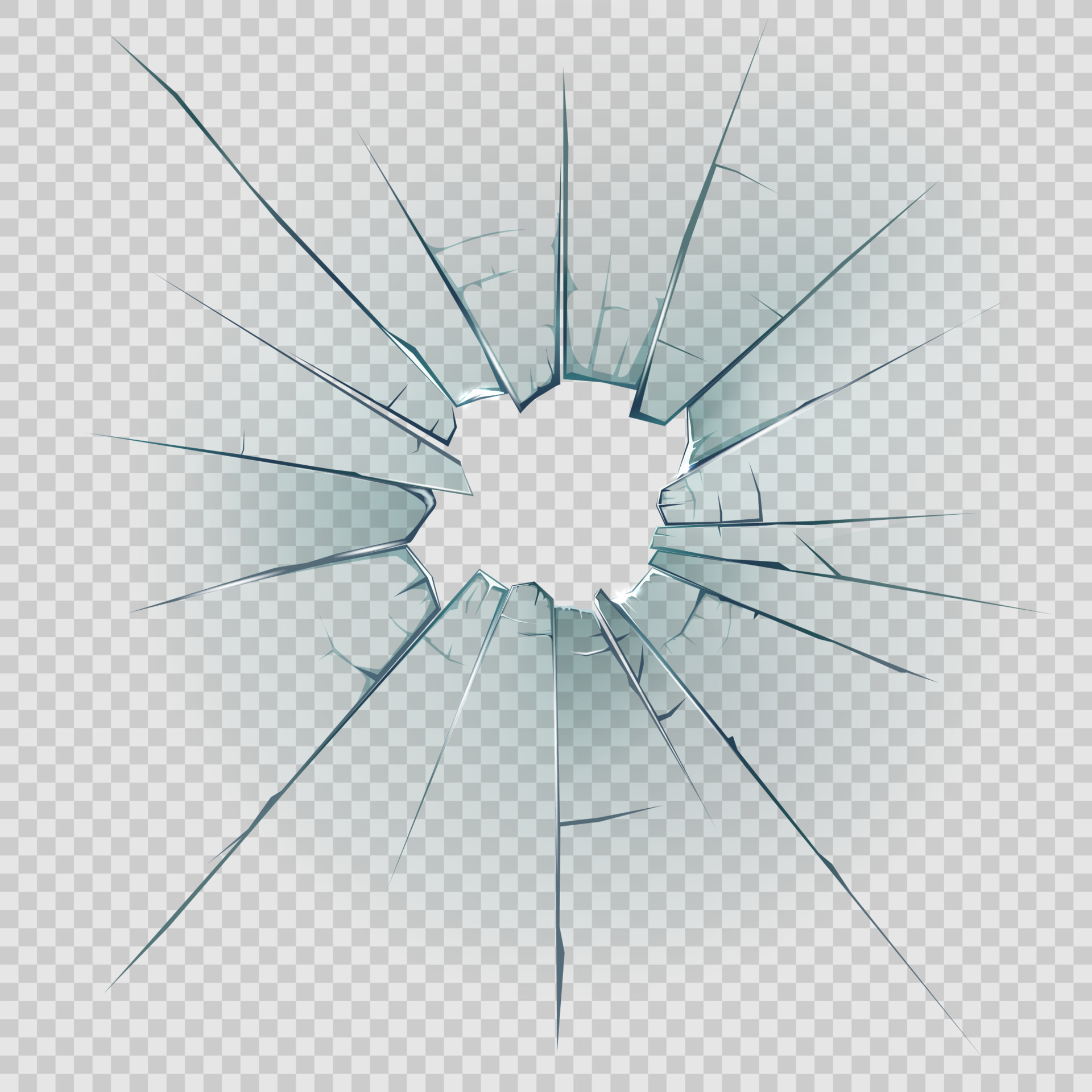 cracked glass transparent png