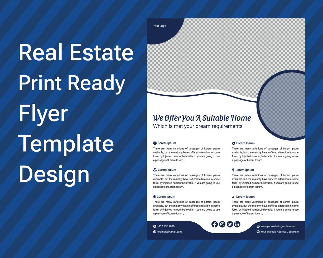 Corporate Business Flyer Template Design vector