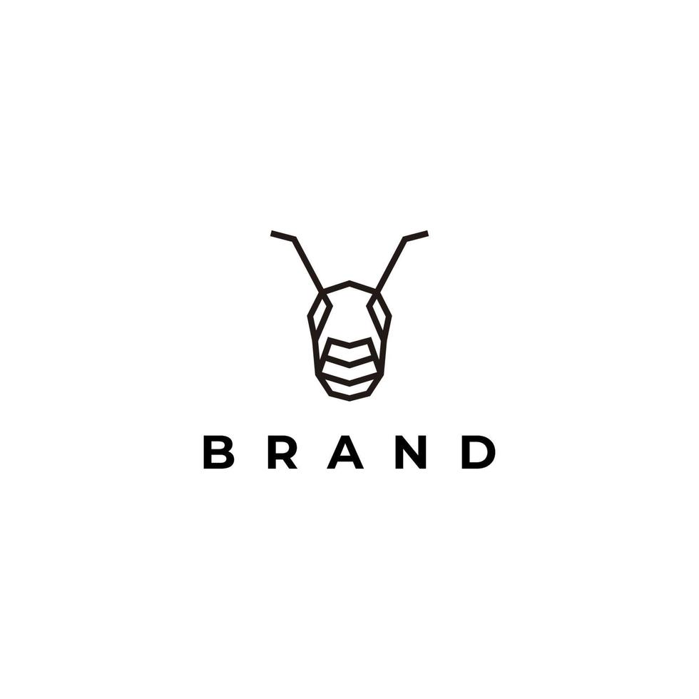 Grasshopper logo icon design template vector