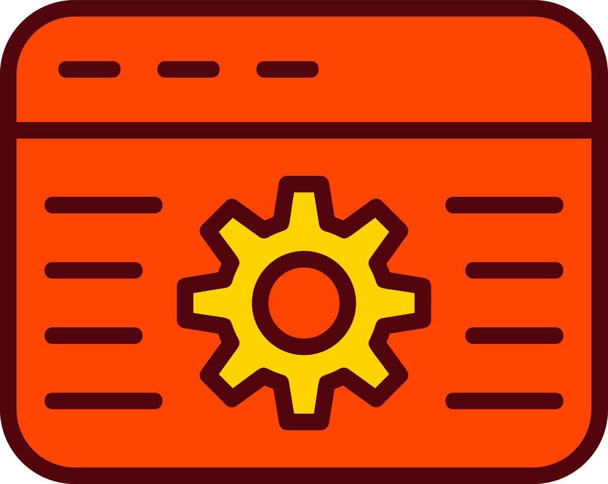 Browser Settings Vector Icon