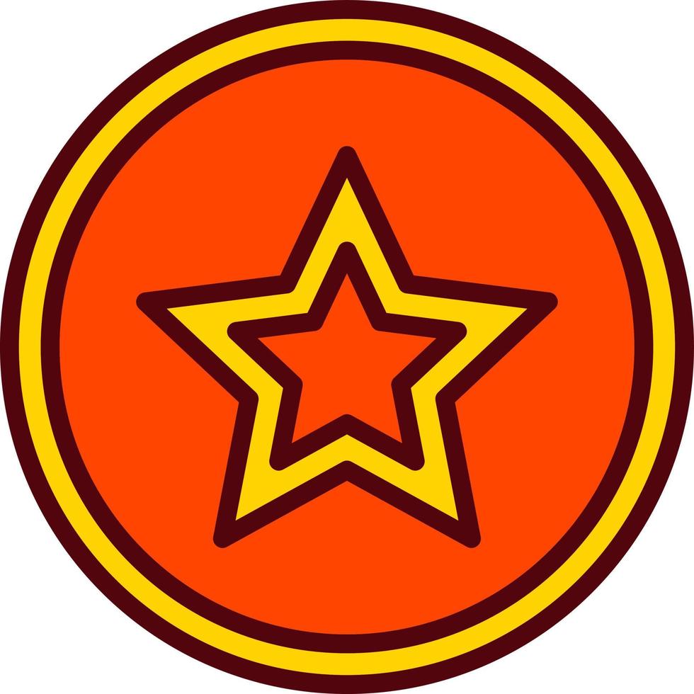 icono de vector con estrella