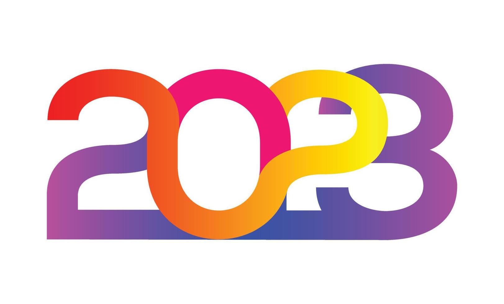 2023 Happy New Year. Vector Illustration Free Vector