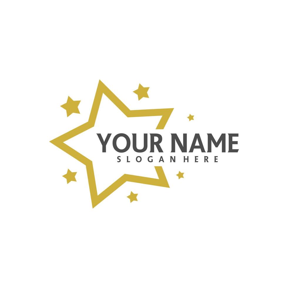 Star logo template, Star logo design vector