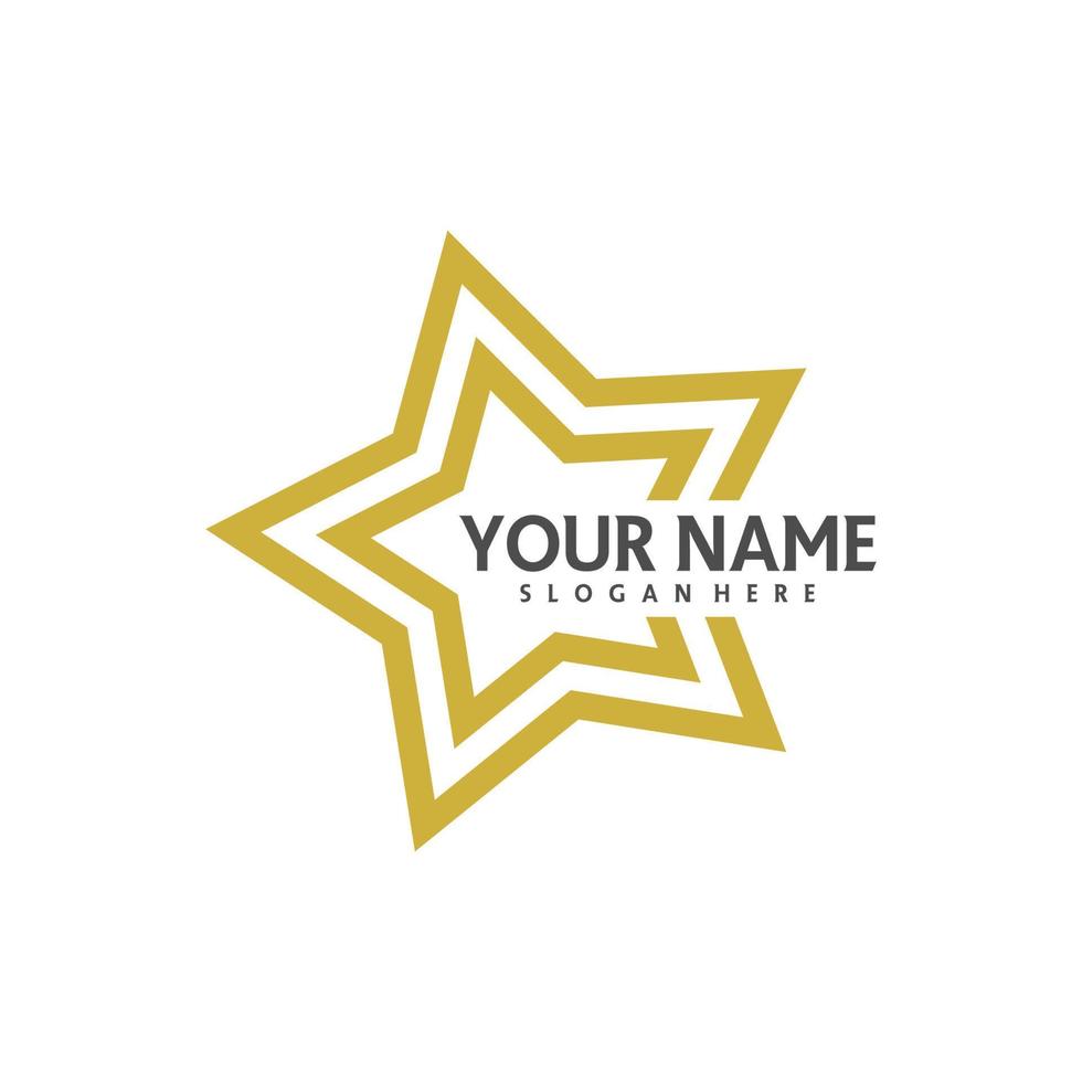 Star logo template, Star logo design vector