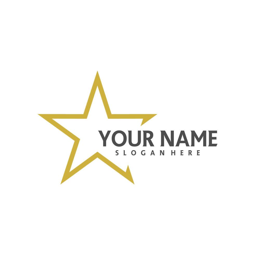 plantilla de logotipo de estrella, vector de diseño de logotipo de estrella