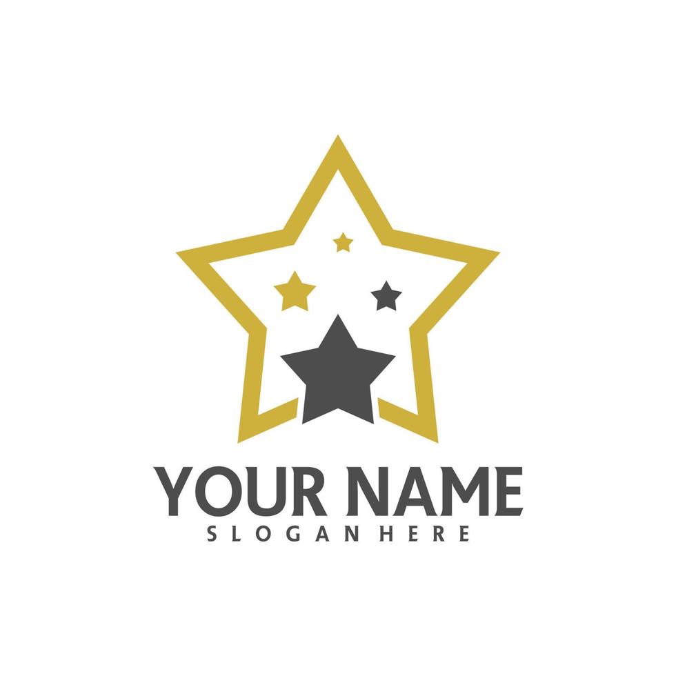 Star logo template, Star logo design vector