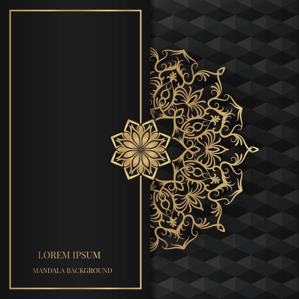 Luxury background, with gold mandala decoration vector