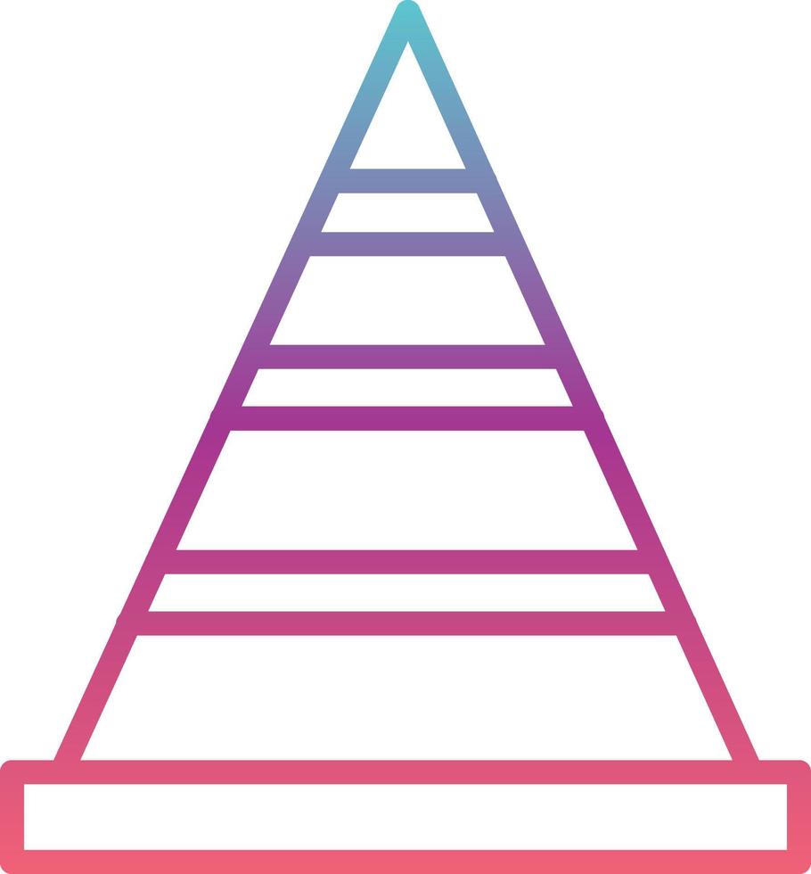 pyramid chart Vector Icon