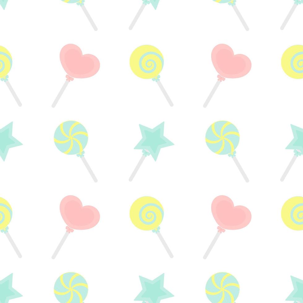 lollipop illustration seamless pattern vector
